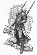 the witcher harry potter star wars marvel tattoo design idea