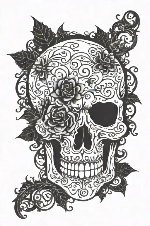 booty tattoo design idea