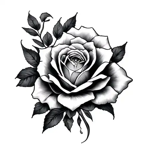 Hidden J tattoo design idea