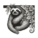 a tattoo representing gluttony and sloth  tattoo design idea