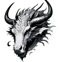 Taurus and Dragon tattoo design idea