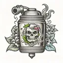 Cartoon Pepper Shaker tattoo design idea