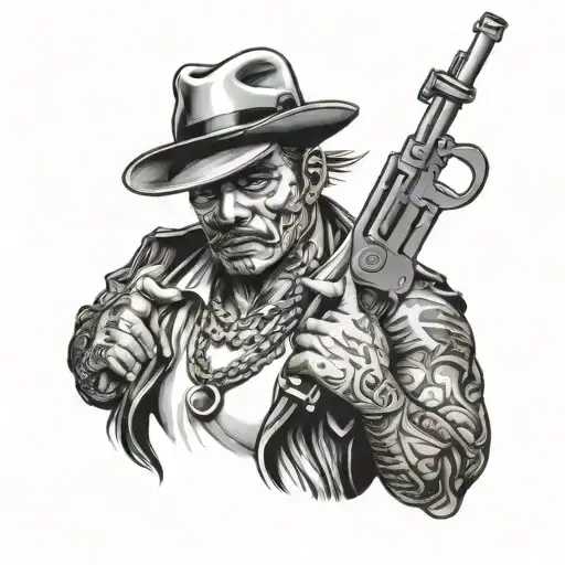 Chicano Gangster tattoo design idea
