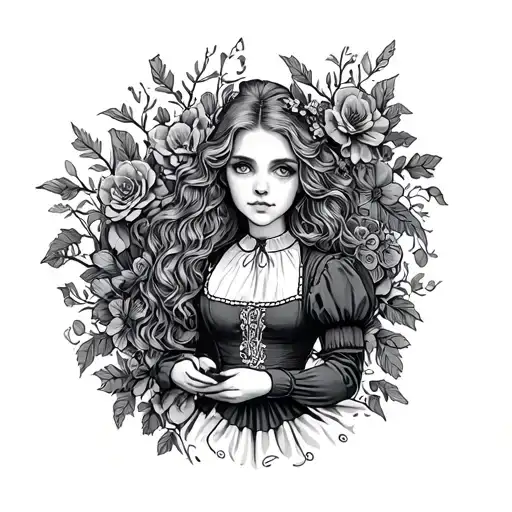 Alice in the country of nightmares tattoo design idea