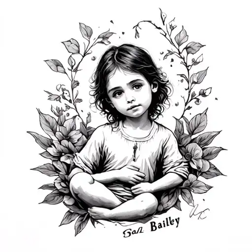 I got an abortion. We named the kid bailey. I want something to represent and symbolize the kid without people knowing tattoo design idea