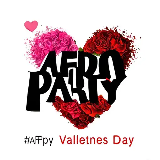 "AFRO PARTY VALENTINES DAY" AFRO PARTY tattoo design idea