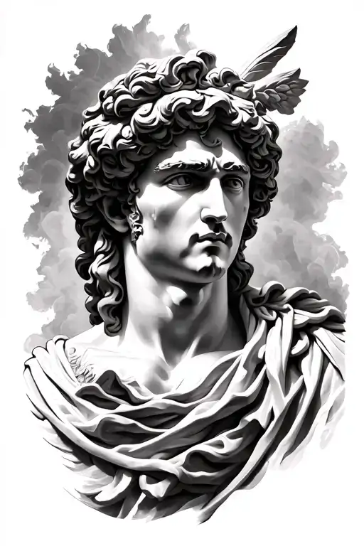 Greek god Apollo forearm tattoo tattoo design idea