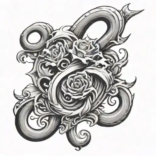 hook, #50, family tattoo design idea