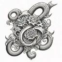 hook, #50, family tattoo design idea