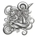 hook, #50, family tattoo design idea