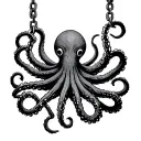 A Dr. Seuss inspiredoctopus design incorporating broken chains, symbolizing freedom and liberation from a difficult past tattoo design idea