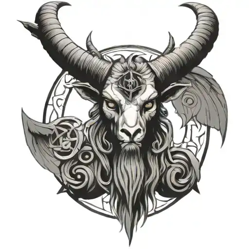 baphomet tattoo design idea