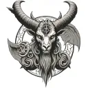 baphomet tattoo design idea