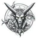 baphomet tattoo design idea