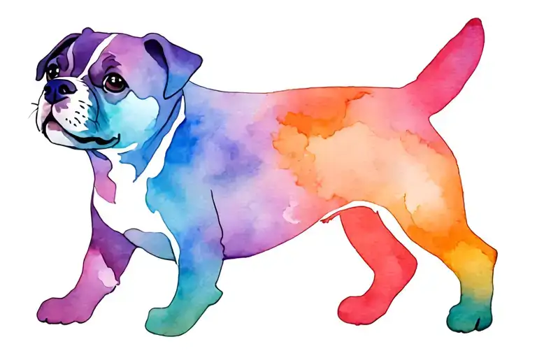 bdsm puppy tattoo design idea