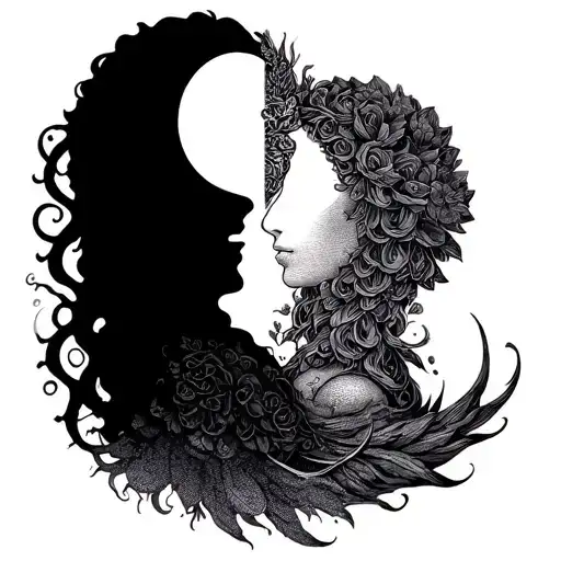 Aquarius And Libra tattoo design idea