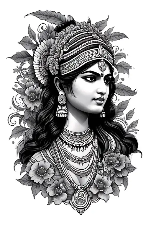 Tamil culture tattoo design idea