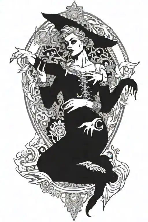 7 deadly sins tarot card design featuring pride tattoo design idea