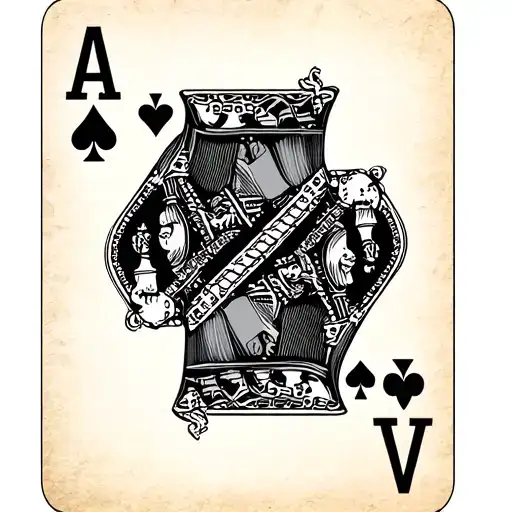 A deck of cards with 2007 instead of the A,K,Q and J with a king  and queen chess pieces this tattoo shin/calf area tattoo design idea