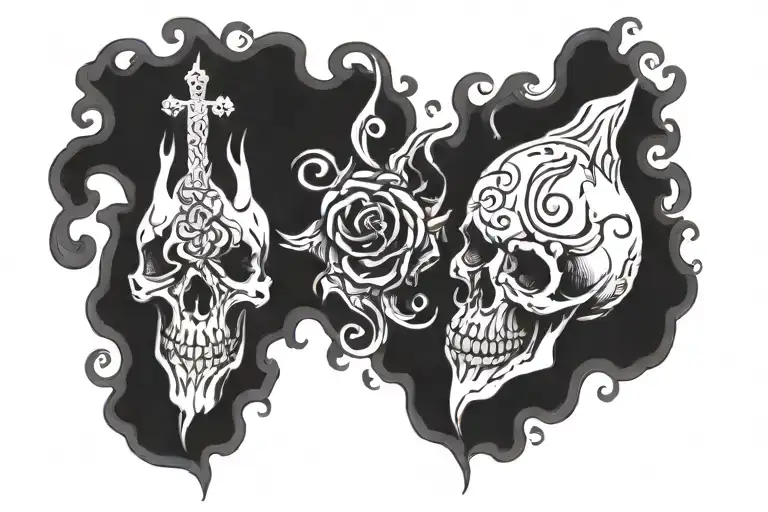 united in grief lord my soul tattoo design idea