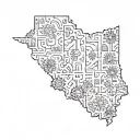 Ohio outline tattoo tattoo design idea