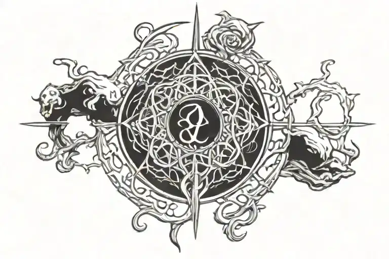 druid tattoo design idea