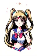 sailor moon tattoo design idea