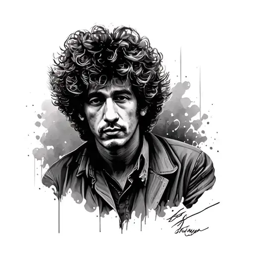 Bob Dylan tattoo design idea