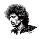 Bob Dylan tattoo design idea