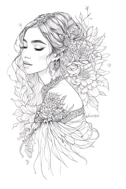 Shivani tattoo design idea