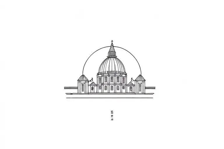 vatican saint peters tattoo design idea
