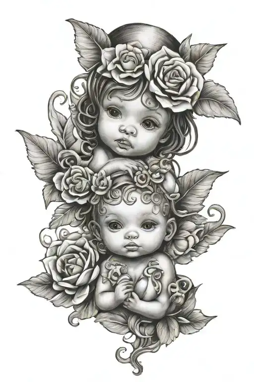 miracle baby tattoo design idea