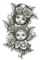 miracle baby tattoo design idea