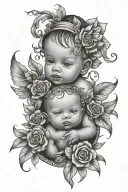 miracle baby tattoo design idea