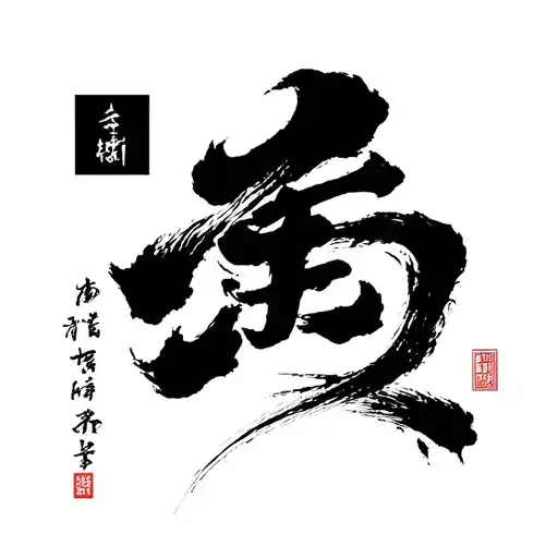 wabi sabi japanese calligraphy tattoo design idea