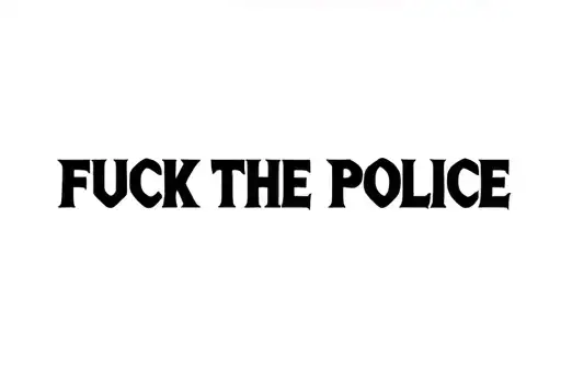 "Fuck the Police" tattoo design idea
