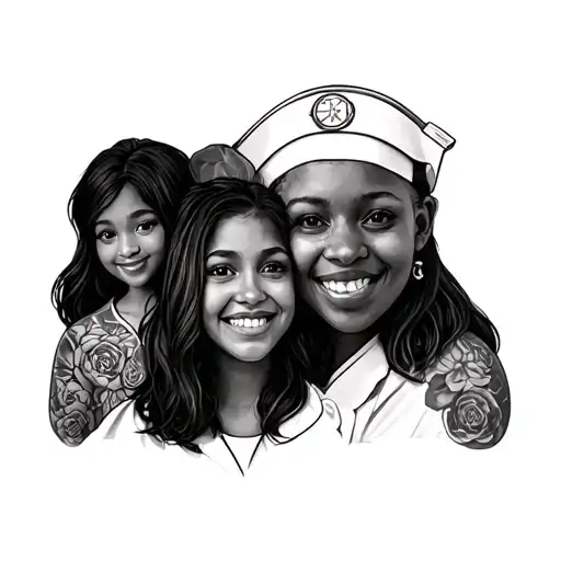 33 year nurse with autoimmune disease and her family is her number one tattoo design idea