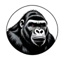 Japanese Gorilla tattoo design idea