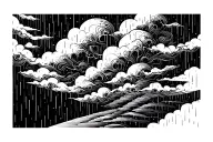raining cloud tattoo design tattoo design idea