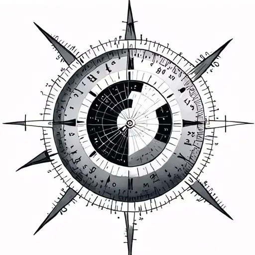 Longitude And Latitude tattoo design idea