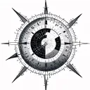 Longitude And Latitude tattoo design idea