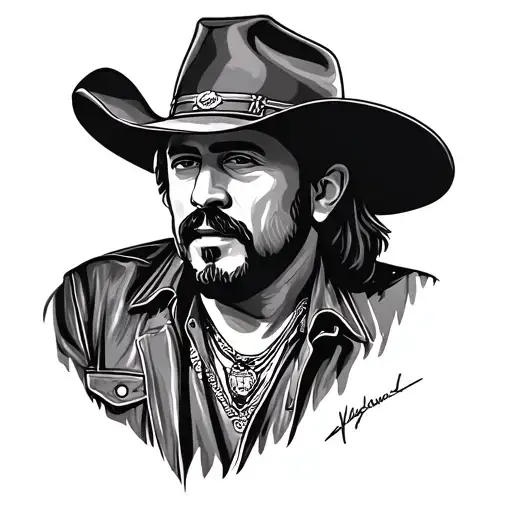 Waylon jennings tattoo design idea