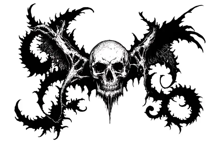 Cursed Solitude tattoo design idea