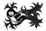 Cursed Solitude tattoo design idea