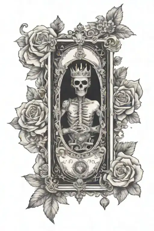 Tarot card The psycho tattoo design idea