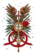 pagan Lithuanian symbols strength inspired tattoo tattoo design idea