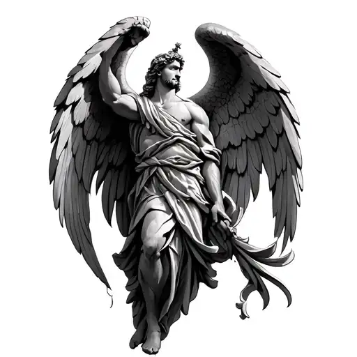 Saint Michael tattoo design idea