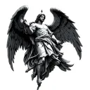 Saint Michael tattoo design idea