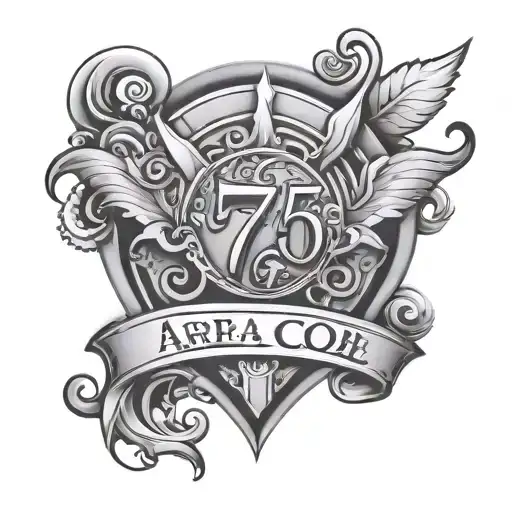 757 area code tattoo design idea