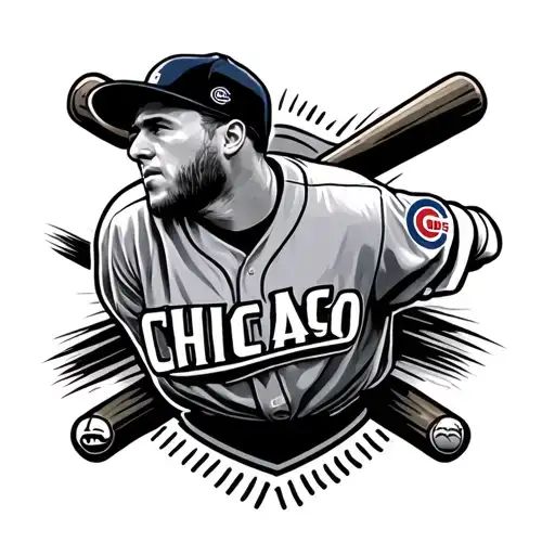 baseball chicago cubs tattoo design idea